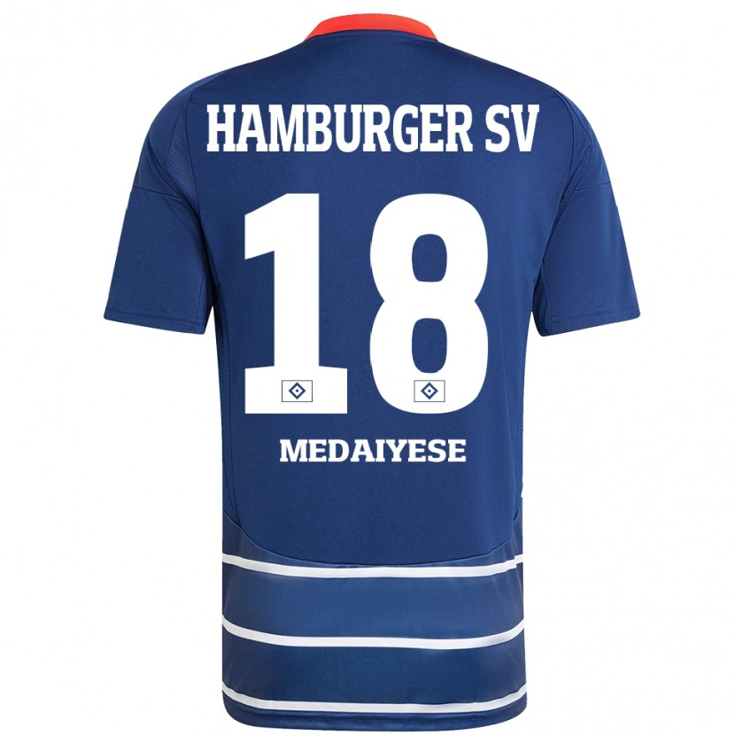 Danxen Herren Olamide Medaiyese #18 Dunkelblau Auswärtstrikot Trikot 2024/25 T-Shirt Schweiz