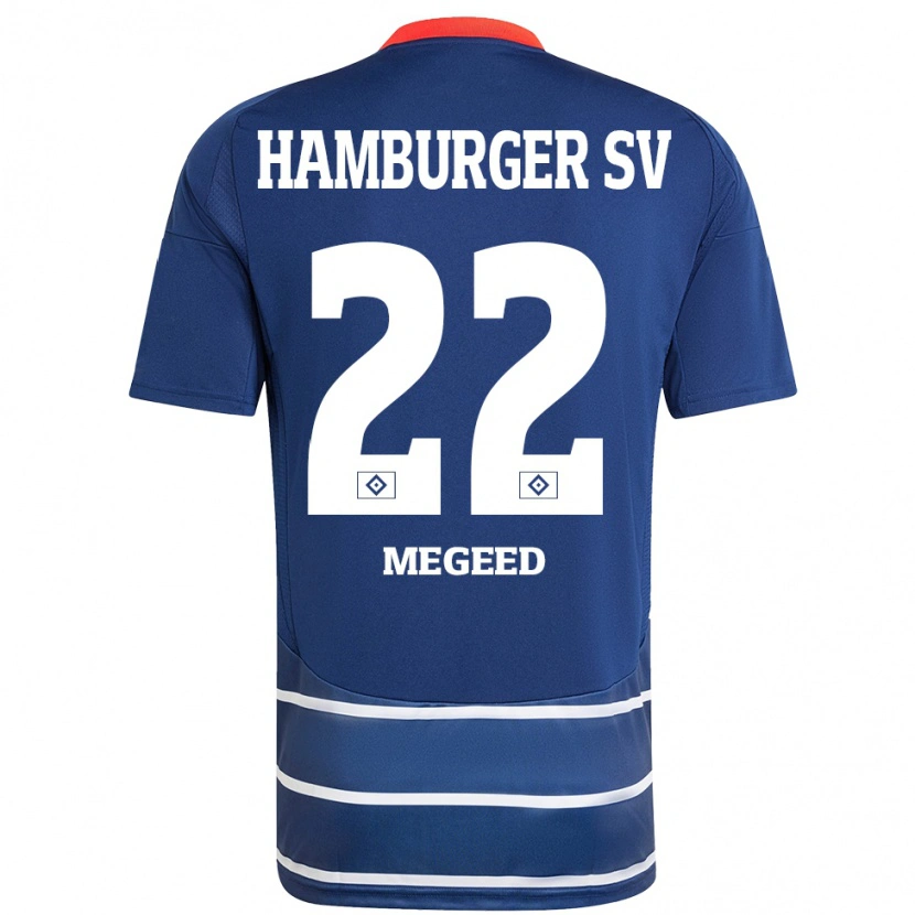 Danxen Herren Omar Megeed #22 Dunkelblau Auswärtstrikot Trikot 2024/25 T-Shirt Schweiz
