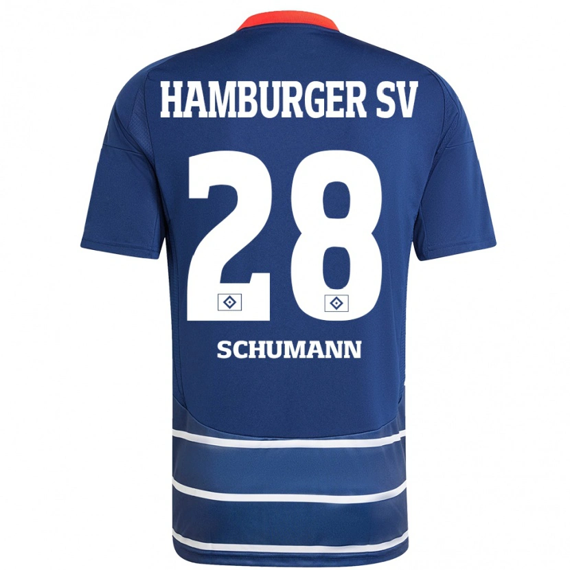 Danxen Herren Henri Schümann #28 Dunkelblau Auswärtstrikot Trikot 2024/25 T-Shirt Schweiz