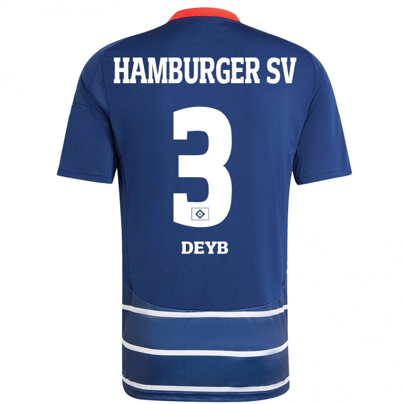 Danxen Herren Marlene Deyß #3 Dunkelblau Auswärtstrikot Trikot 2024/25 T-Shirt Schweiz