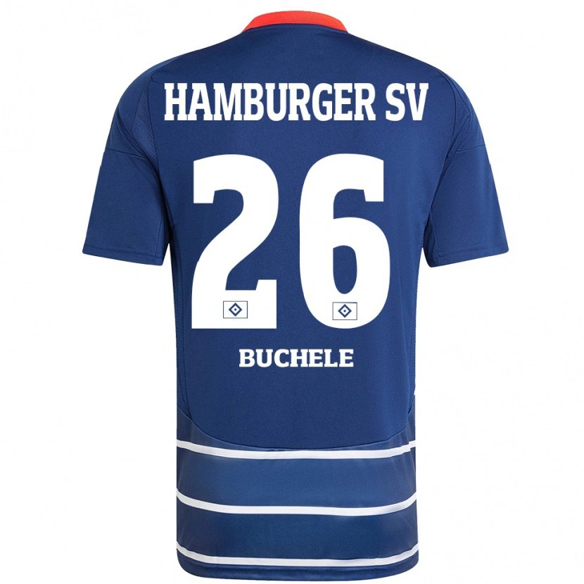 Danxen Herren Mia Büchele #26 Dunkelblau Auswärtstrikot Trikot 2024/25 T-Shirt Schweiz