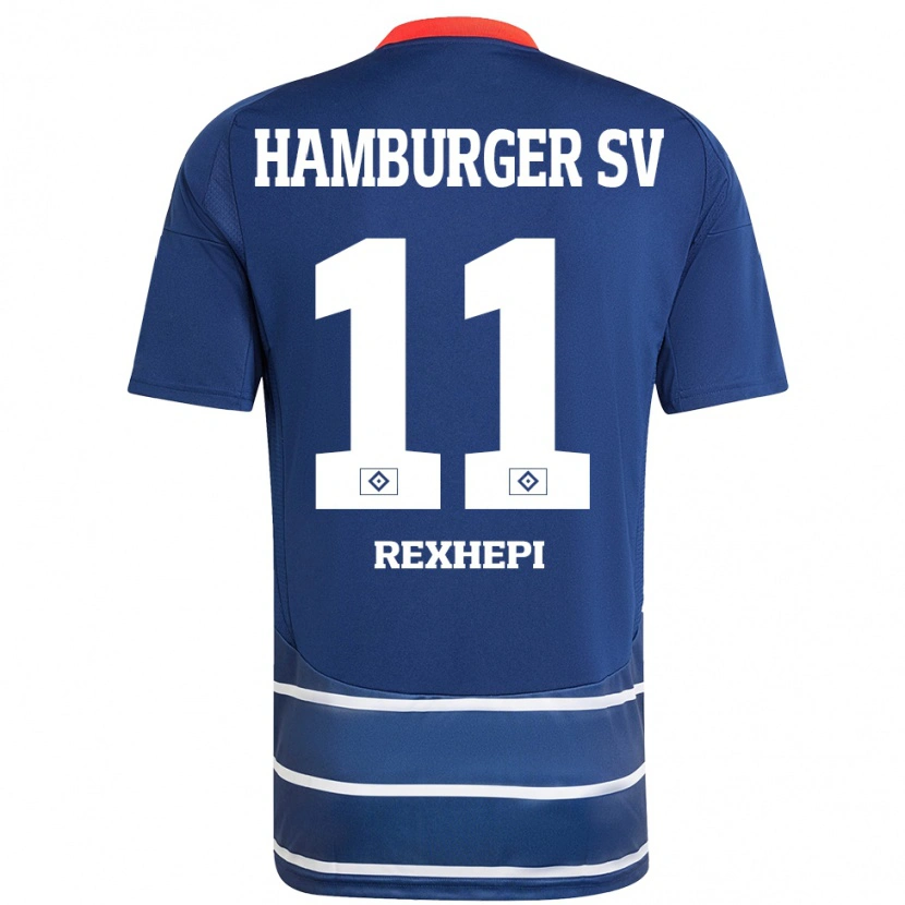 Danxen Herren Arlind Rexhepi #11 Dunkelblau Auswärtstrikot Trikot 2024/25 T-Shirt Schweiz