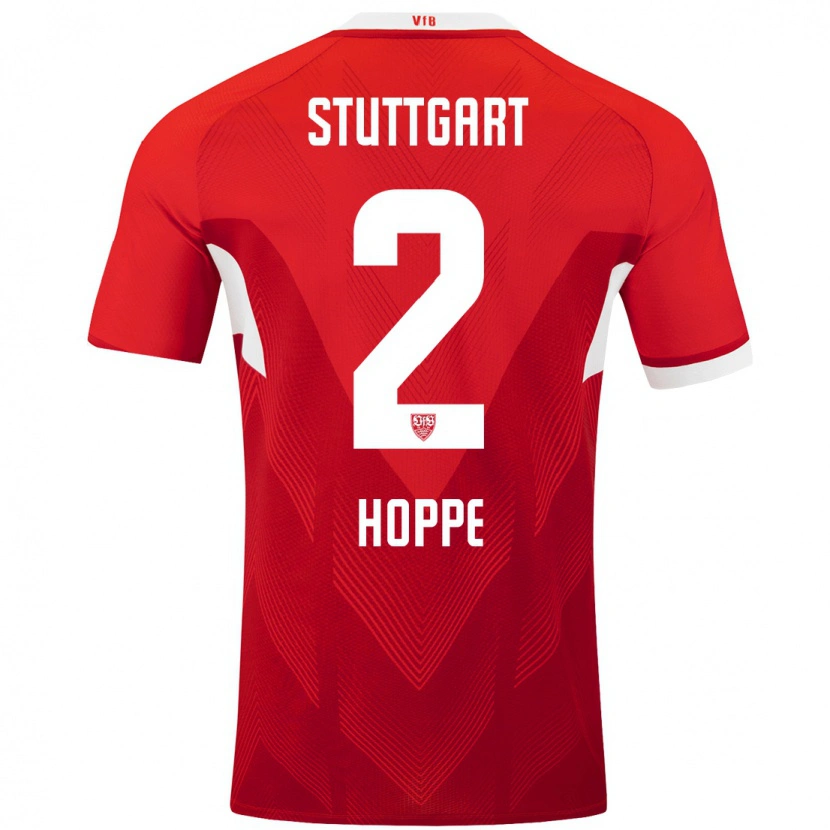 Danxen Herren Mattis Hoppe #2 Rot Weiß Auswärtstrikot Trikot 2024/25 T-Shirt Schweiz
