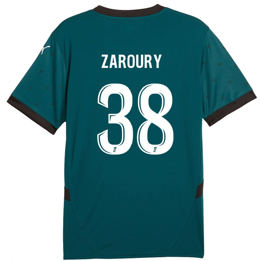 Danxen Herren Anass Zaroury #38 Dunkelgrün Auswärtstrikot Trikot 2024/25 T-Shirt Schweiz