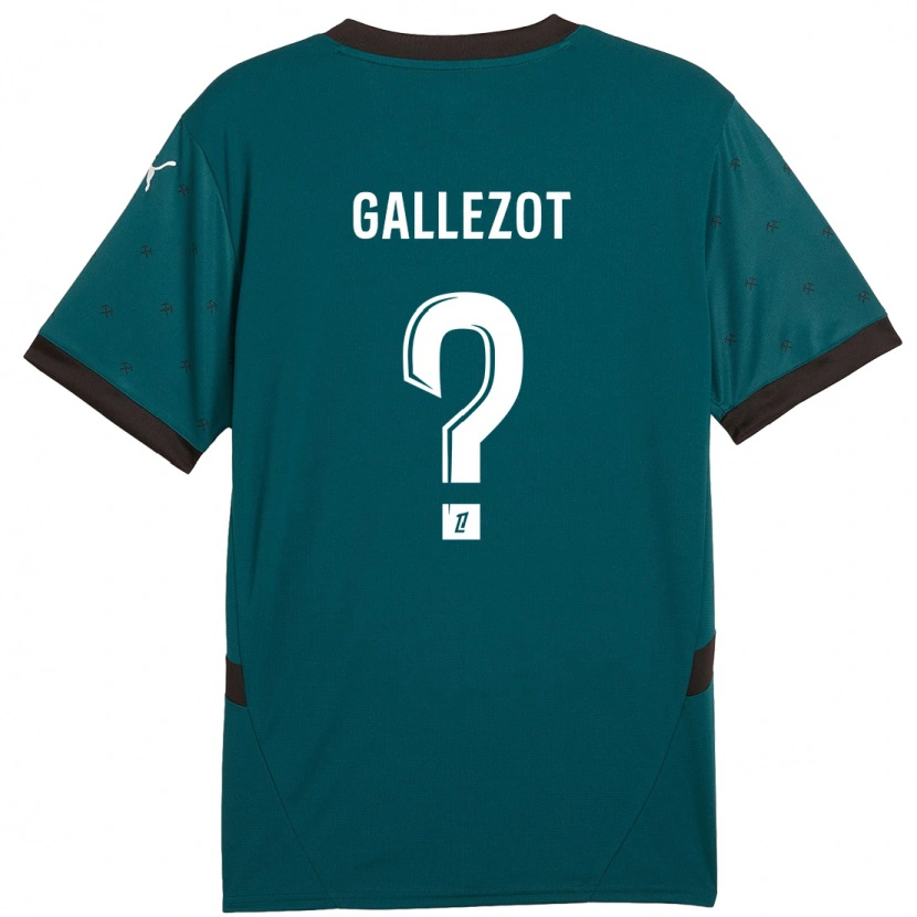 Danxen Herren Tim Gallezot #0 Dunkelgrün Auswärtstrikot Trikot 2024/25 T-Shirt Schweiz