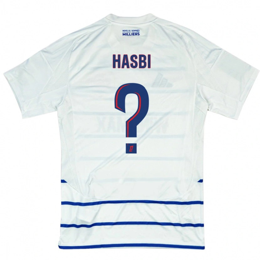 Danxen Herren Walid Hasbi #0 Weiß Blau Auswärtstrikot Trikot 2024/25 T-Shirt Schweiz