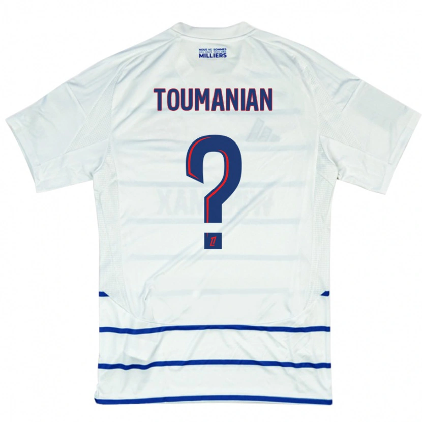 Danxen Herren Anthony Toumanian #0 Weiß Blau Auswärtstrikot Trikot 2024/25 T-Shirt Schweiz