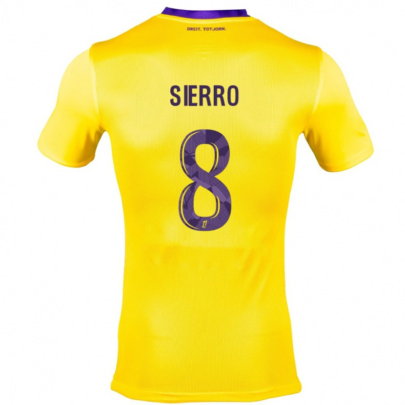 Danxen Herren Vincent Sierro #8 Gelb Lila Auswärtstrikot Trikot 2024/25 T-Shirt Schweiz