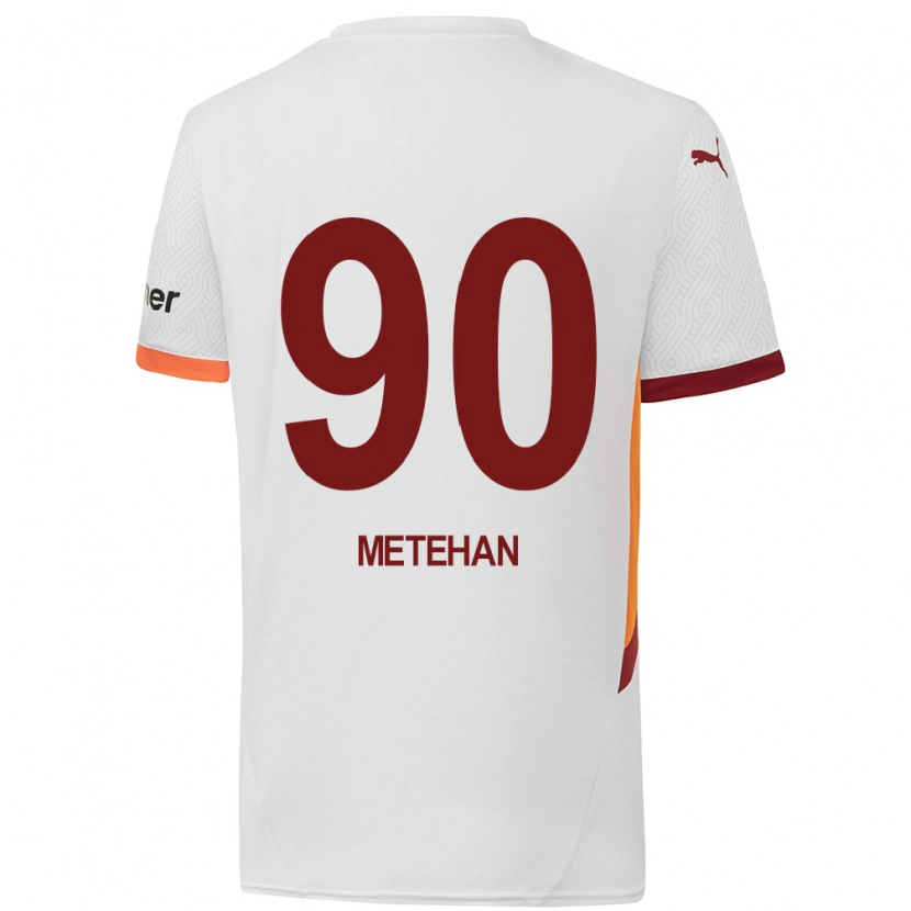 Danxen Herren Metehan Baltacı #90 Weiß Gelb Rot Auswärtstrikot Trikot 2024/25 T-Shirt Schweiz