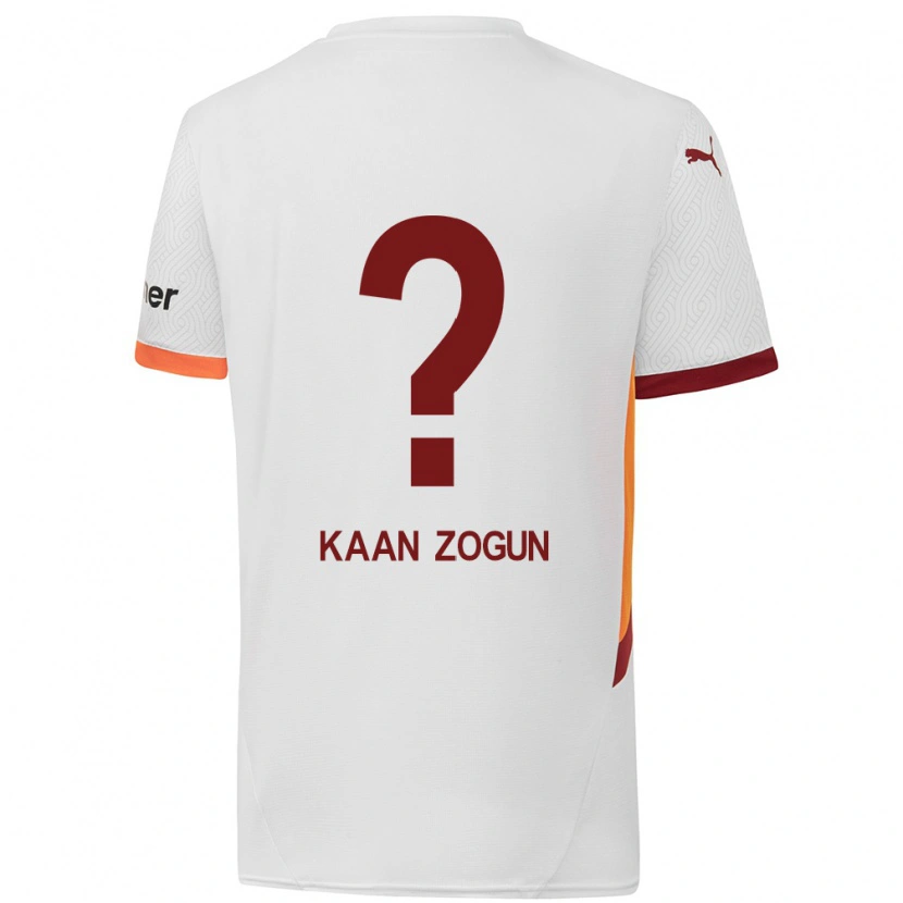Danxen Herren Mehmet Kaan Zogun #0 Weiß Gelb Rot Auswärtstrikot Trikot 2024/25 T-Shirt Schweiz