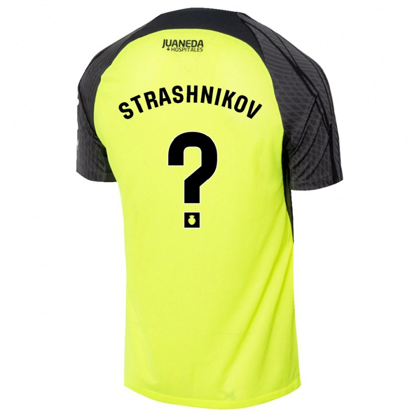 Danxen Herren Nikolay Strashnikov #0 Fluoreszierend Grün Schwarz Auswärtstrikot Trikot 2024/25 T-Shirt Schweiz