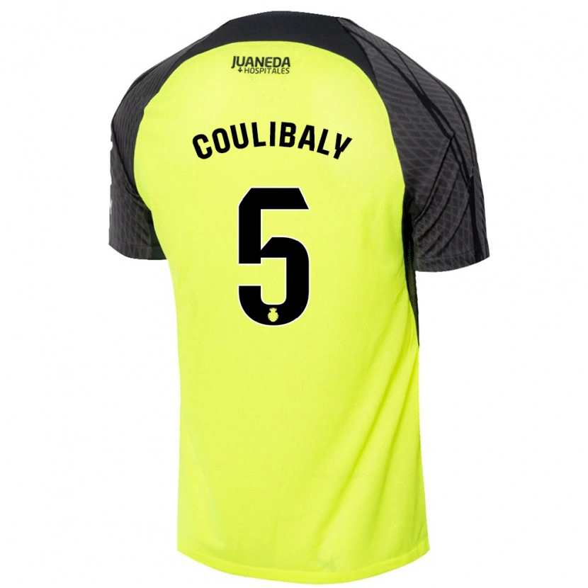 Danxen Herren Habib Anas Coulibaly #5 Fluoreszierend Grün Schwarz Auswärtstrikot Trikot 2024/25 T-Shirt Schweiz