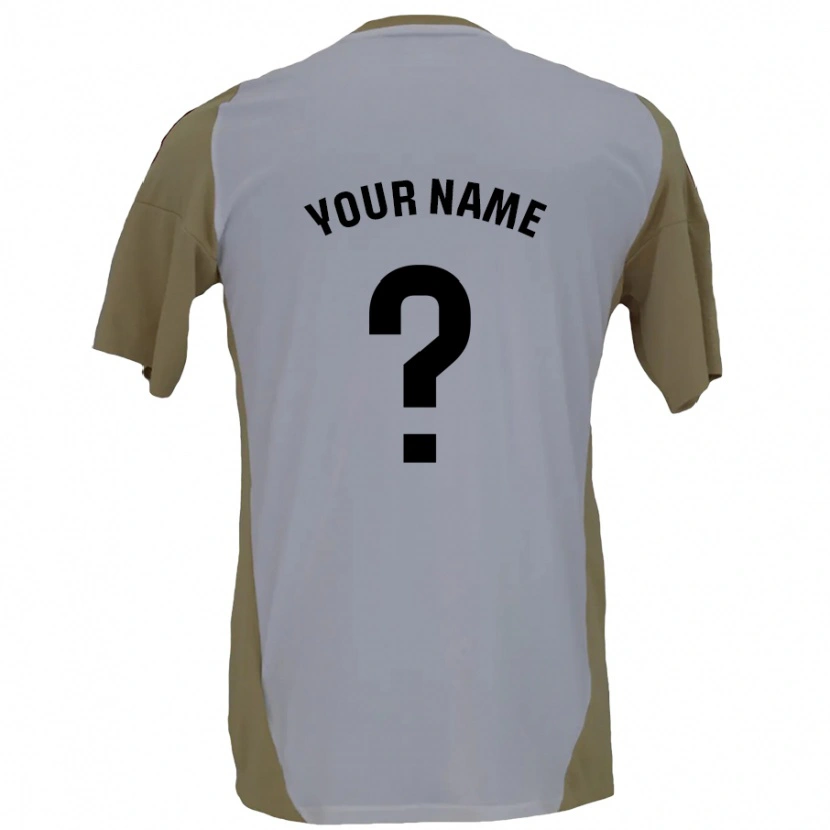 Danxen Herren Ihren Namen #0 Braunweiß Auswärtstrikot Trikot 2024/25 T-Shirt Schweiz