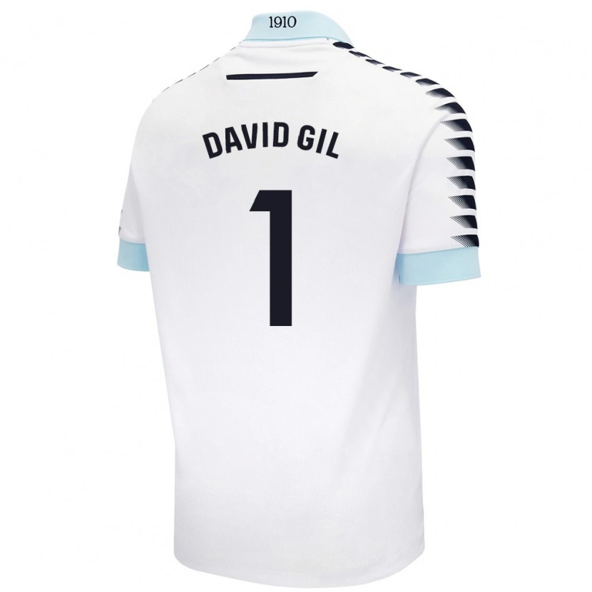 Danxen Herren David Gil #1 Weiß Blau Auswärtstrikot Trikot 2024/25 T-Shirt Schweiz