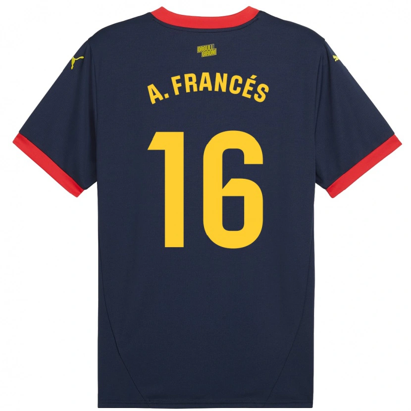 Danxen Herren Alejandro Francés #16 Marinerot Auswärtstrikot Trikot 2024/25 T-Shirt Schweiz