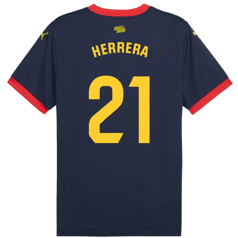 Danxen Herren Yangel Herrera #21 Marinerot Auswärtstrikot Trikot 2024/25 T-Shirt Schweiz