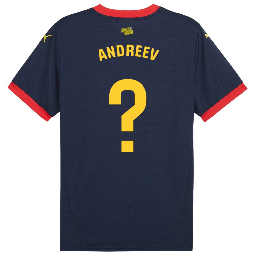 Danxen Herren Aleksandar Andreev #0 Marinerot Auswärtstrikot Trikot 2024/25 T-Shirt Schweiz