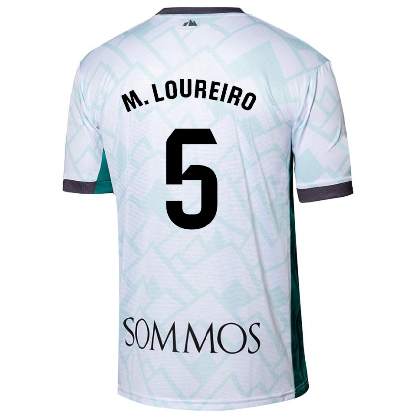 Danxen Herren Miguel Loureiro #5 Weiß Grün Auswärtstrikot Trikot 2024/25 T-Shirt Schweiz
