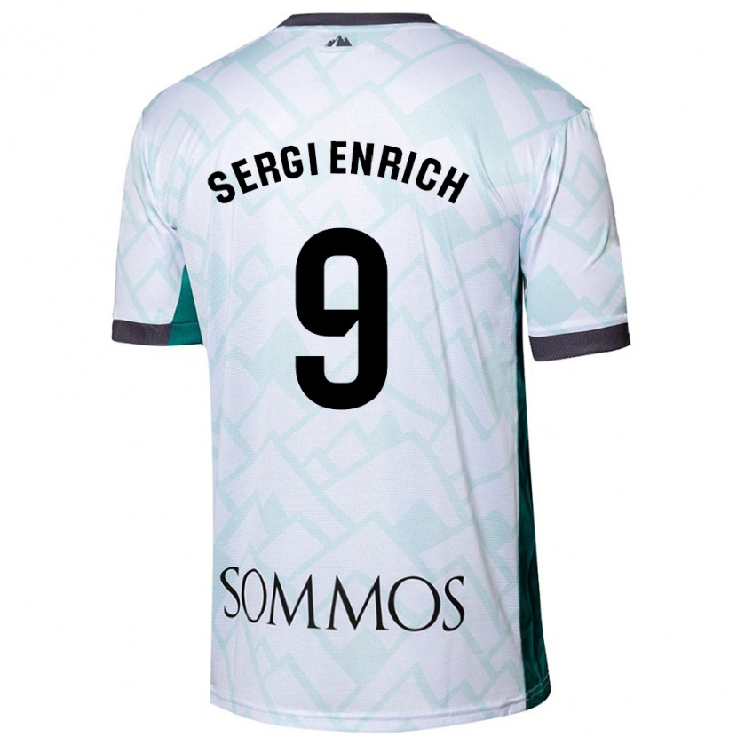 Danxen Herren Sergi Enrich #9 Weiß Grün Auswärtstrikot Trikot 2024/25 T-Shirt Schweiz
