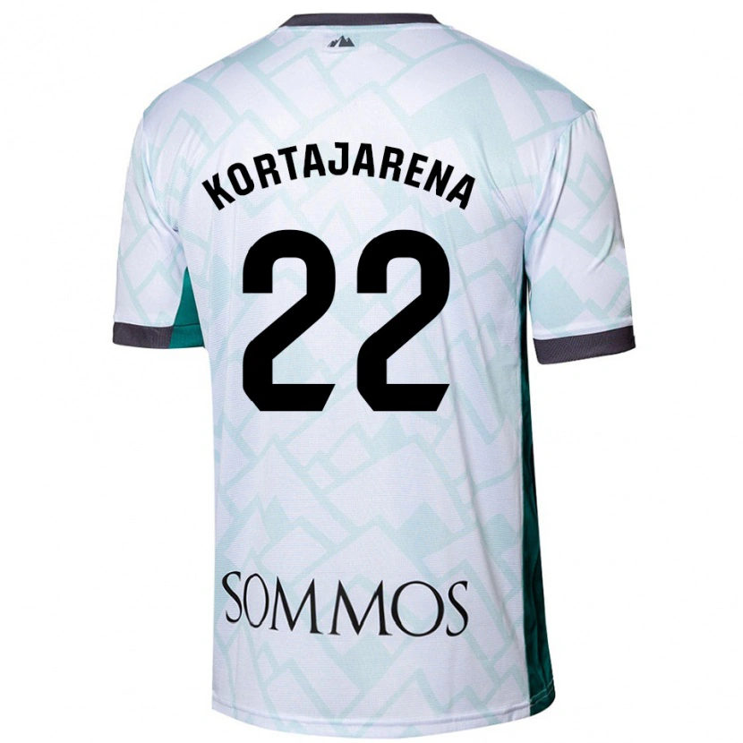 Danxen Herren Iker Kortajarena #22 Weiß Grün Auswärtstrikot Trikot 2024/25 T-Shirt Schweiz