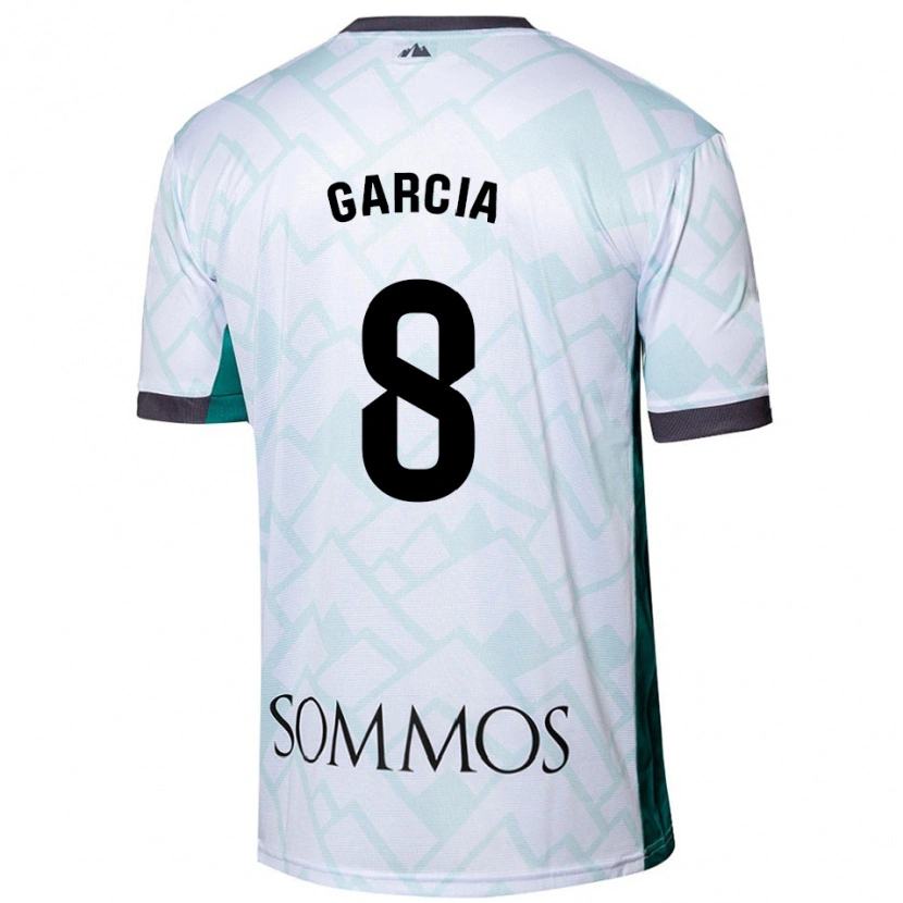 Danxen Herren David García #8 Weiß Grün Auswärtstrikot Trikot 2024/25 T-Shirt Schweiz