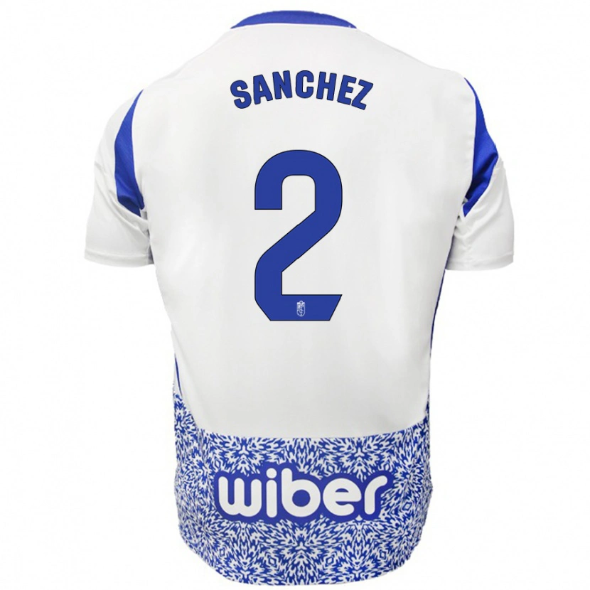 Danxen Herren Rubén Sánchez #2 Weiß Blau Auswärtstrikot Trikot 2024/25 T-Shirt Schweiz