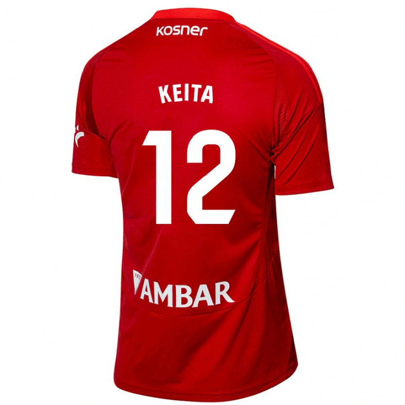Danxen Herren Lassine Keita #12 Weiß Blau Auswärtstrikot Trikot 2024/25 T-Shirt Schweiz