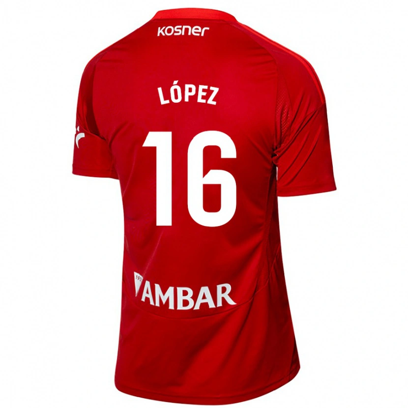Danxen Herren Juan López #16 Weiß Blau Auswärtstrikot Trikot 2024/25 T-Shirt Schweiz