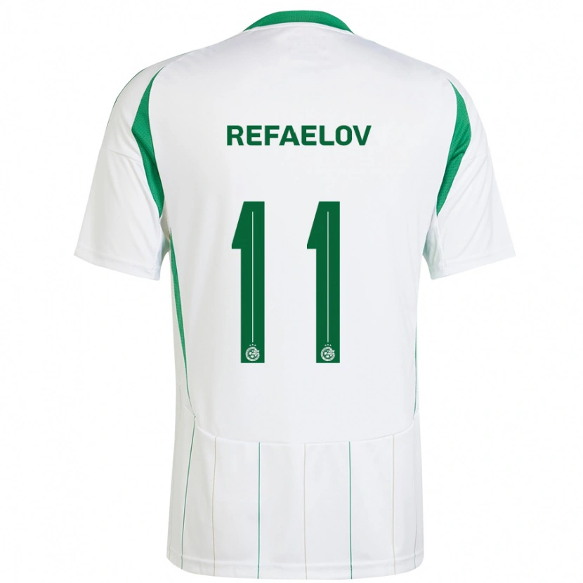 Danxen Herren Lior Refaelov #11 Weiß Grün Auswärtstrikot Trikot 2024/25 T-Shirt Schweiz
