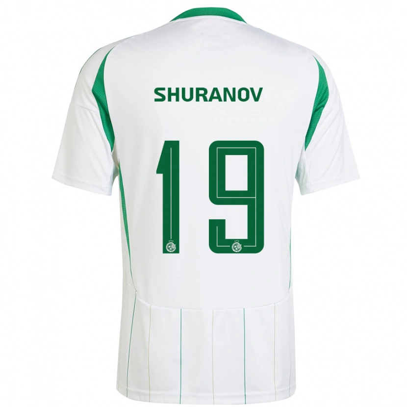 Danxen Herren Erik Shuranov #19 Weiß Grün Auswärtstrikot Trikot 2024/25 T-Shirt Schweiz