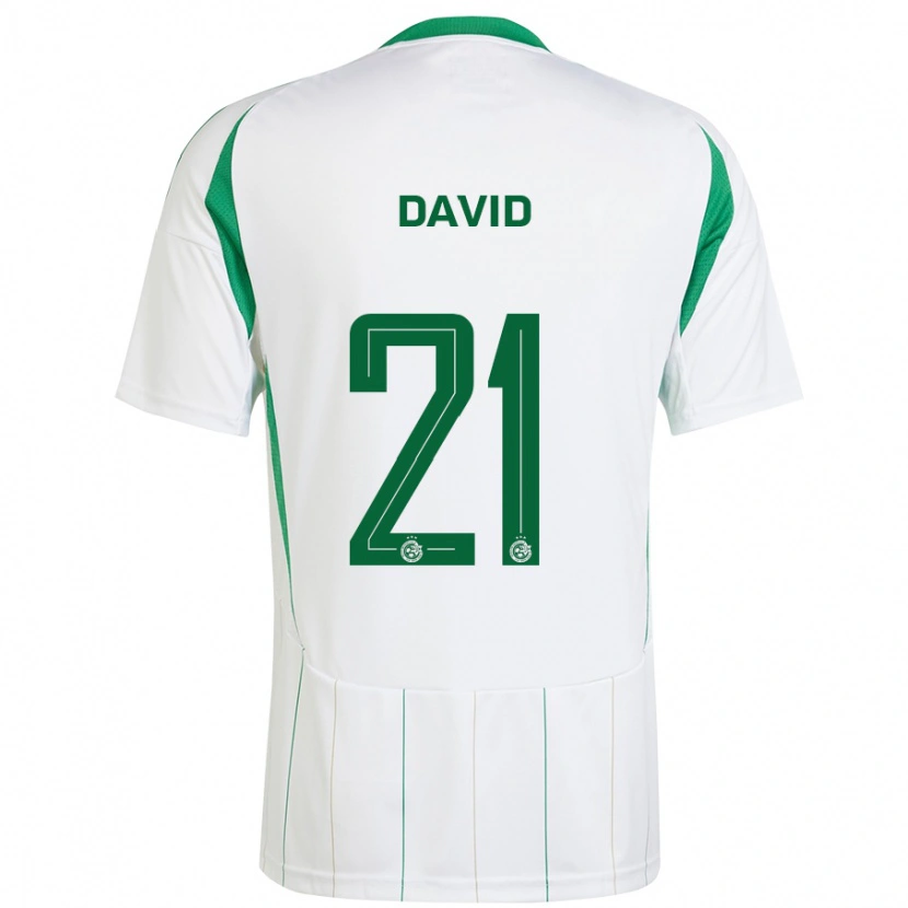 Danxen Herren Dean David #21 Weiß Grün Auswärtstrikot Trikot 2024/25 T-Shirt Schweiz