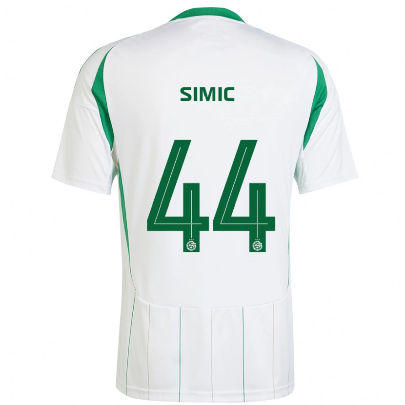 Danxen Herren Lorenco Simic #44 Weiß Grün Auswärtstrikot Trikot 2024/25 T-Shirt Schweiz
