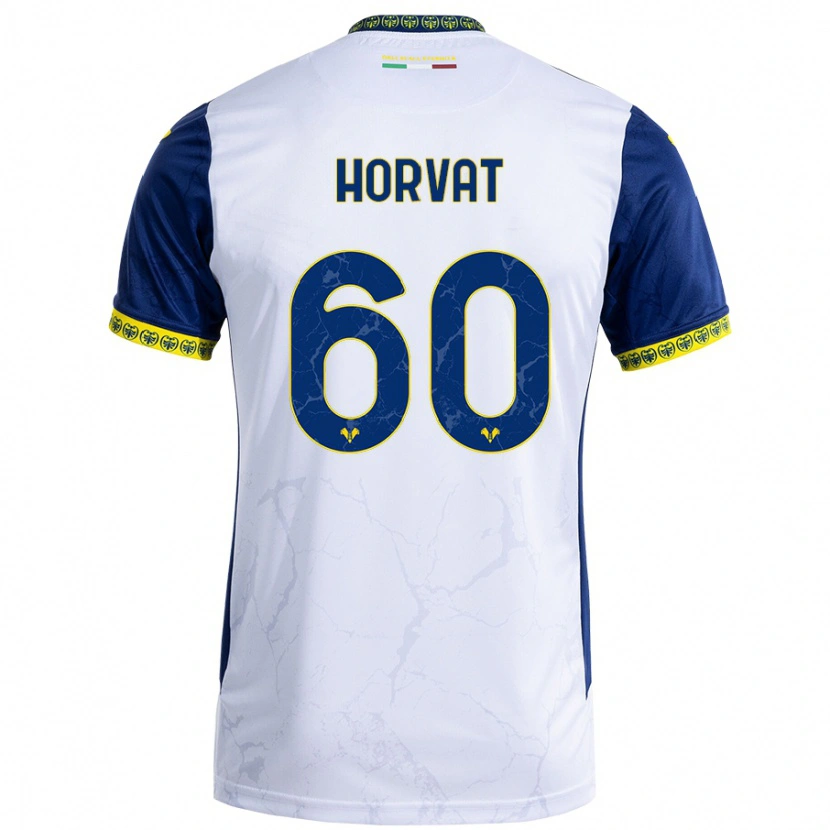 Danxen Herren Mihaela Horvat #60 Weiß Blau Auswärtstrikot Trikot 2024/25 T-Shirt Schweiz