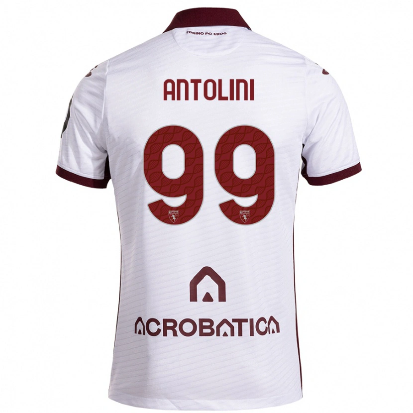 Danxen Herren Jacopo Antolini #99 Weiß Kastanienbraun Auswärtstrikot Trikot 2024/25 T-Shirt Schweiz
