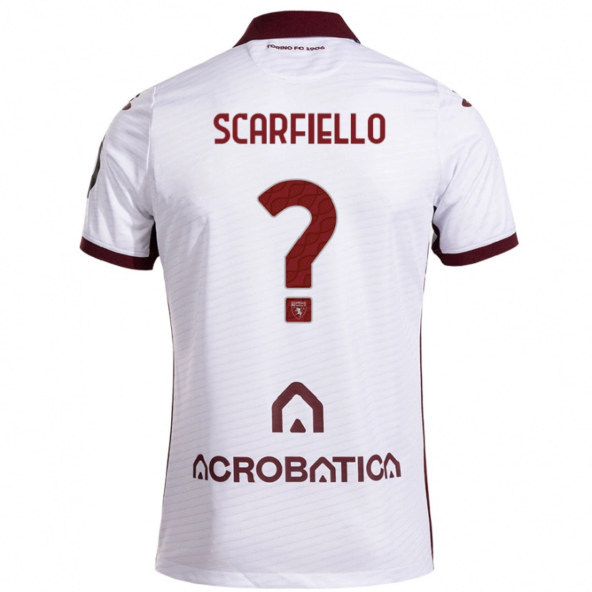 Danxen Herren Luca Scarfiello #0 Weiß Kastanienbraun Auswärtstrikot Trikot 2024/25 T-Shirt Schweiz