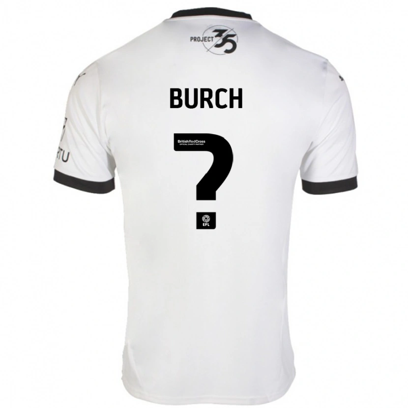 Danxen Herren Kian Burch #0 Weiß Schwarz Auswärtstrikot Trikot 2024/25 T-Shirt Schweiz