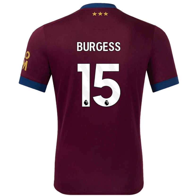 Danxen Herren Cameron Burgess #15 Braun Auswärtstrikot Trikot 2024/25 T-Shirt Schweiz