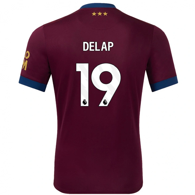 Danxen Herren Liam Delap #19 Braun Auswärtstrikot Trikot 2024/25 T-Shirt Schweiz