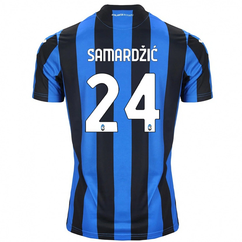 Danxen Damen Lazar Samardžić #24 Blau Schwarz Heimtrikot Trikot 2024/25 T-Shirt Schweiz