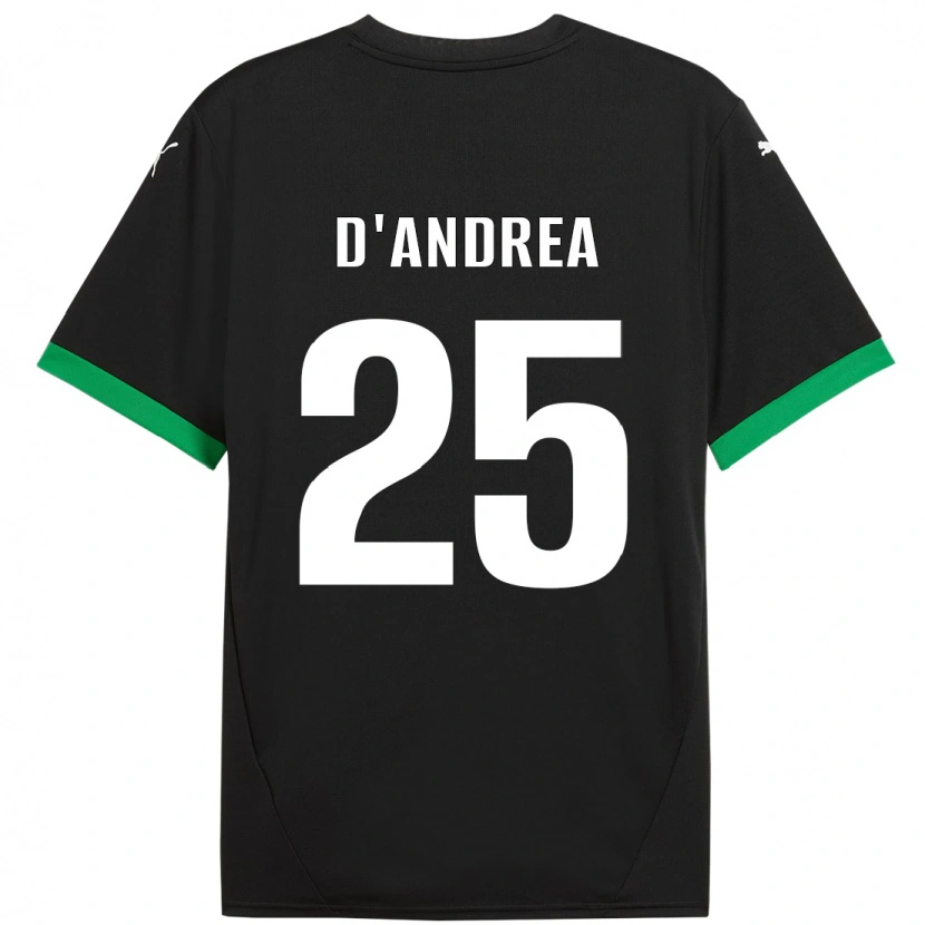 Danxen Damen Luca D'andrea #25 Schwarz Dunkelgrün Heimtrikot Trikot 2024/25 T-Shirt Schweiz