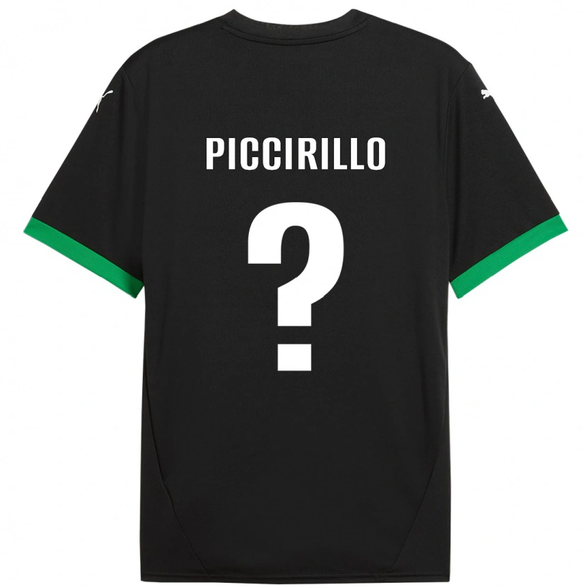Danxen Damen Michele Piccirillo #0 Schwarz Dunkelgrün Heimtrikot Trikot 2024/25 T-Shirt Schweiz