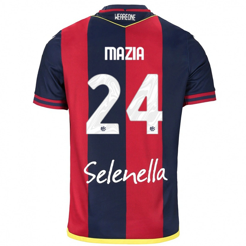 Danxen Damen Andrea Mazia #24 Rot Königsblau Heimtrikot Trikot 2024/25 T-Shirt Schweiz