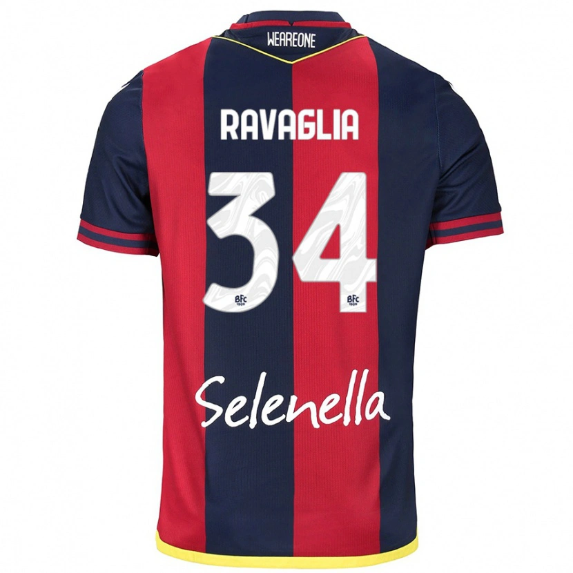 Danxen Damen Federico Ravaglia #34 Rot Königsblau Heimtrikot Trikot 2024/25 T-Shirt Schweiz