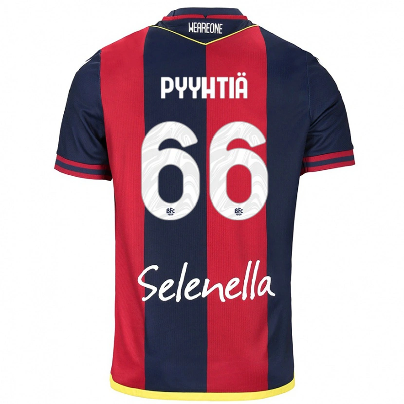 Danxen Damen Niklas Pyyhtiä #66 Rot Königsblau Heimtrikot Trikot 2024/25 T-Shirt Schweiz