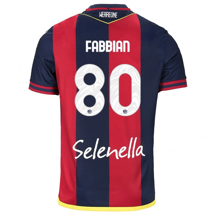 Danxen Damen Giovanni Fabbian #80 Rot Königsblau Heimtrikot Trikot 2024/25 T-Shirt Schweiz