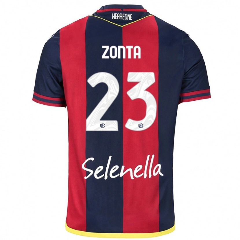 Danxen Damen Alessandro Zonta #23 Rot Königsblau Heimtrikot Trikot 2024/25 T-Shirt Schweiz