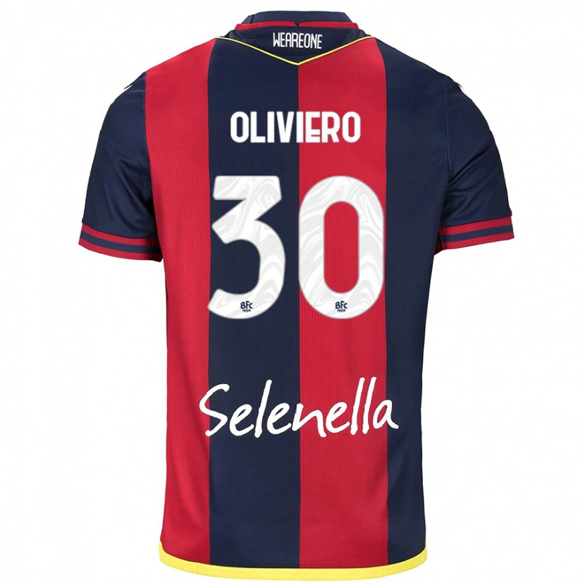 Danxen Damen Andrea Oliviero #30 Rot Königsblau Heimtrikot Trikot 2024/25 T-Shirt Schweiz