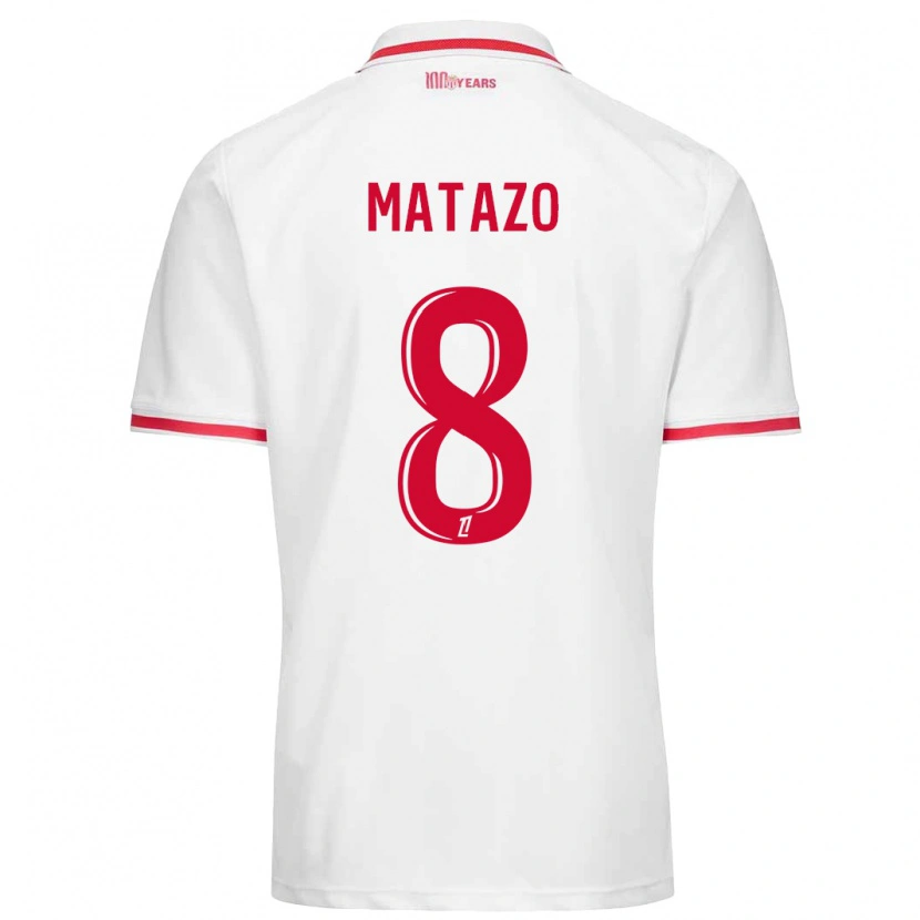 Danxen Damen Eliot Matazo #8 Weiß Rot Heimtrikot Trikot 2024/25 T-Shirt Schweiz