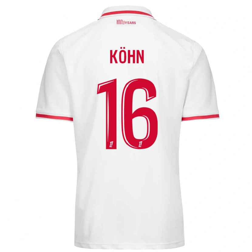 Danxen Damen Philipp Köhn #16 Weiß Rot Heimtrikot Trikot 2024/25 T-Shirt Schweiz