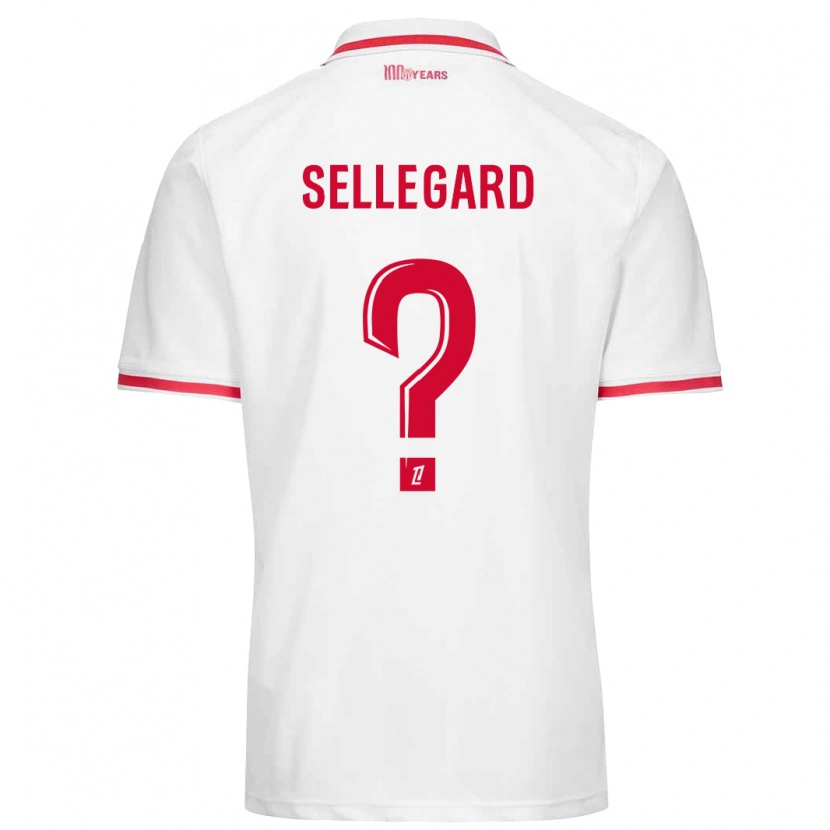 Danxen Damen Alexander Sellegard #0 Weiß Rot Heimtrikot Trikot 2024/25 T-Shirt Schweiz